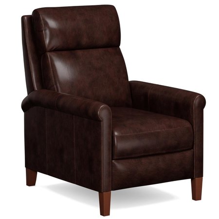 SUNSET TRADING Ethan Pushback Leather Recliner Chair Espresso Brown SY-1916-86-9210-98